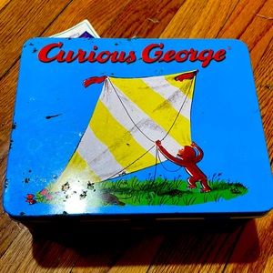 Vintage Curious George Schylling Keepsake Lunch Box